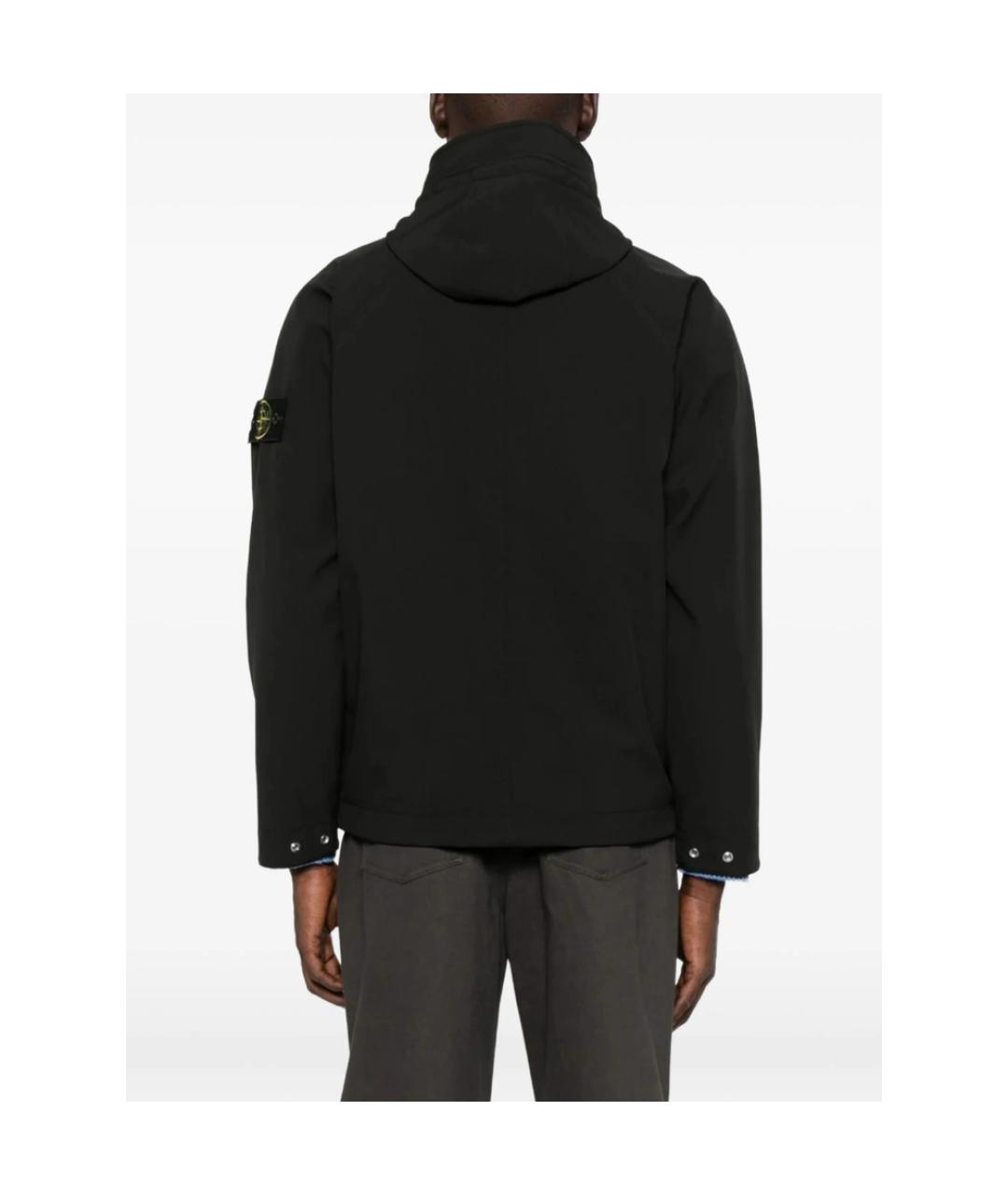 STONE ISLAND Черная полиэстеровая куртка, фото 5