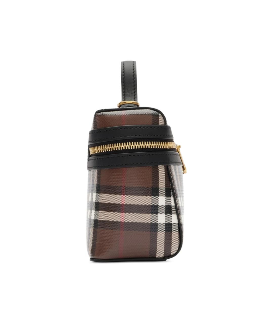 BURBERRY Коричневая сумка через плечо из канвы, фото 3