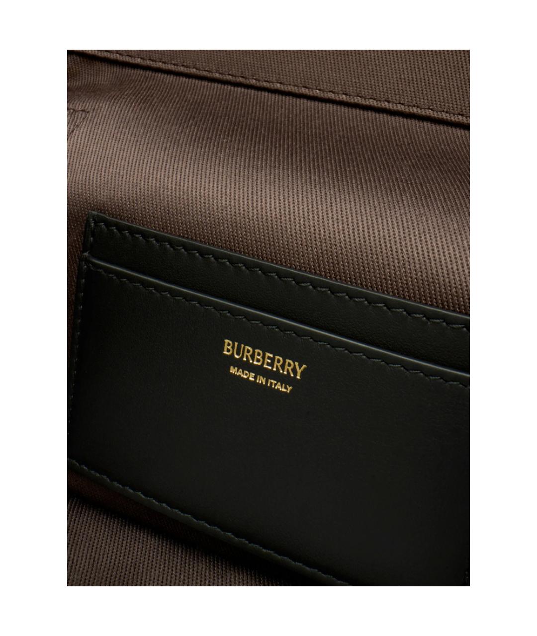 BURBERRY Коричневая сумка через плечо из канвы, фото 2