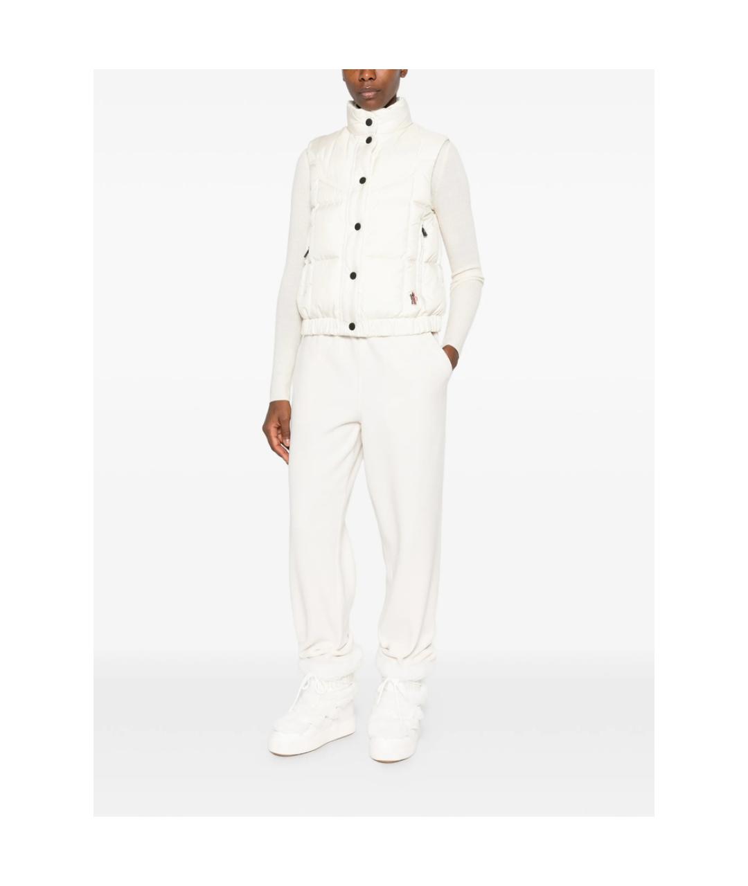 MONCLER GRENOBLE Белая полиэстеровая куртка, фото 2