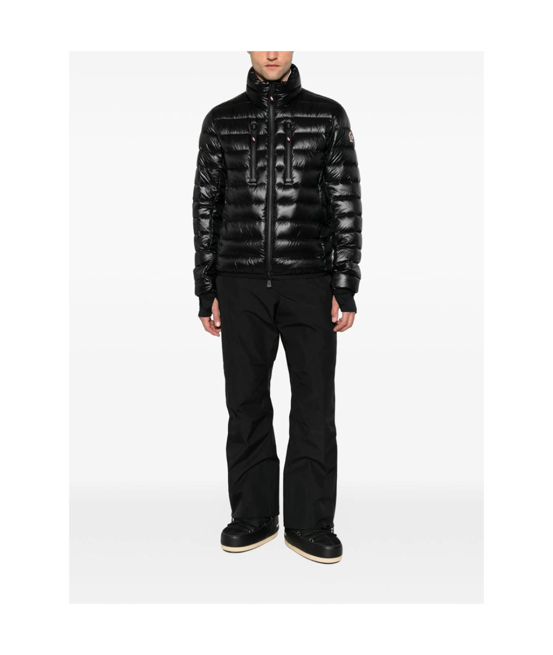 MONCLER GRENOBLE Черная полиэстеровая куртка, фото 2