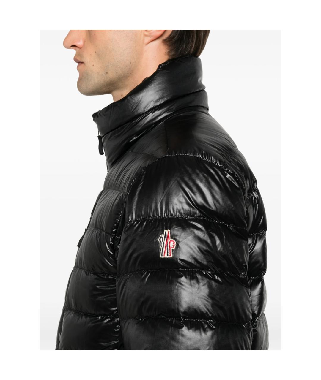 MONCLER GRENOBLE Черная полиэстеровая куртка, фото 4
