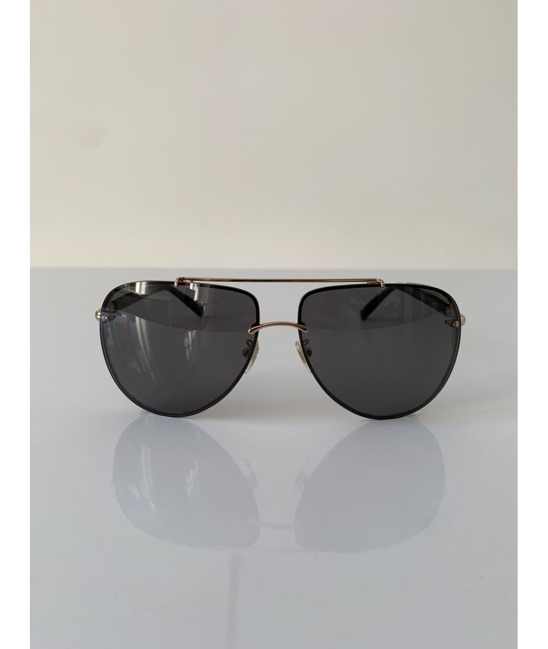 CHOPARD Золотые металлические солнцезащитные очки, фото 8