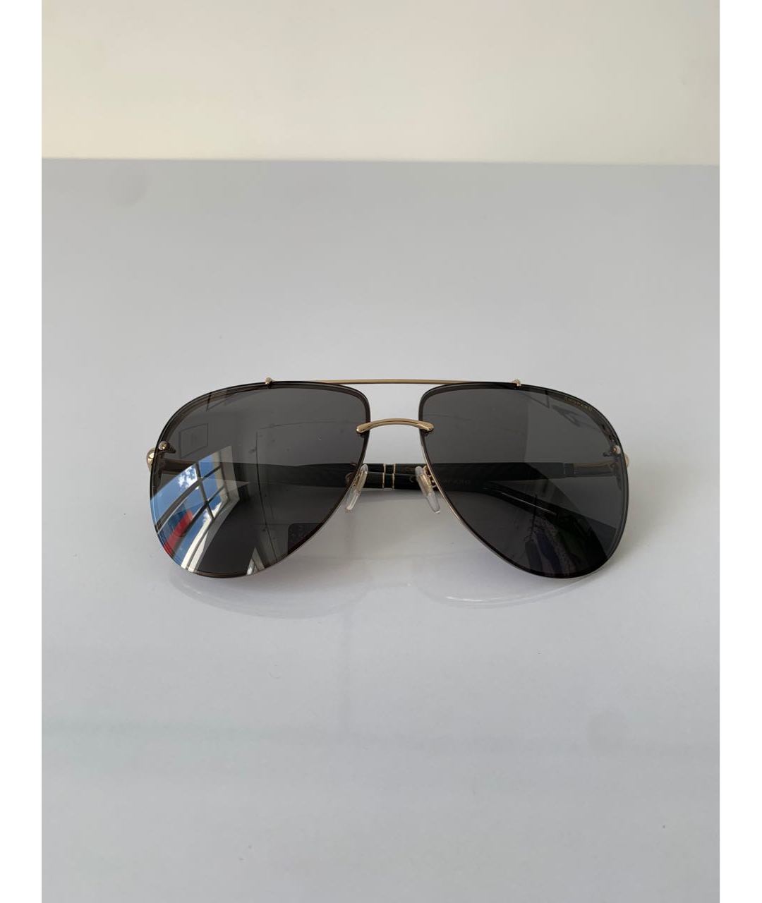 CHOPARD Золотые металлические солнцезащитные очки, фото 9