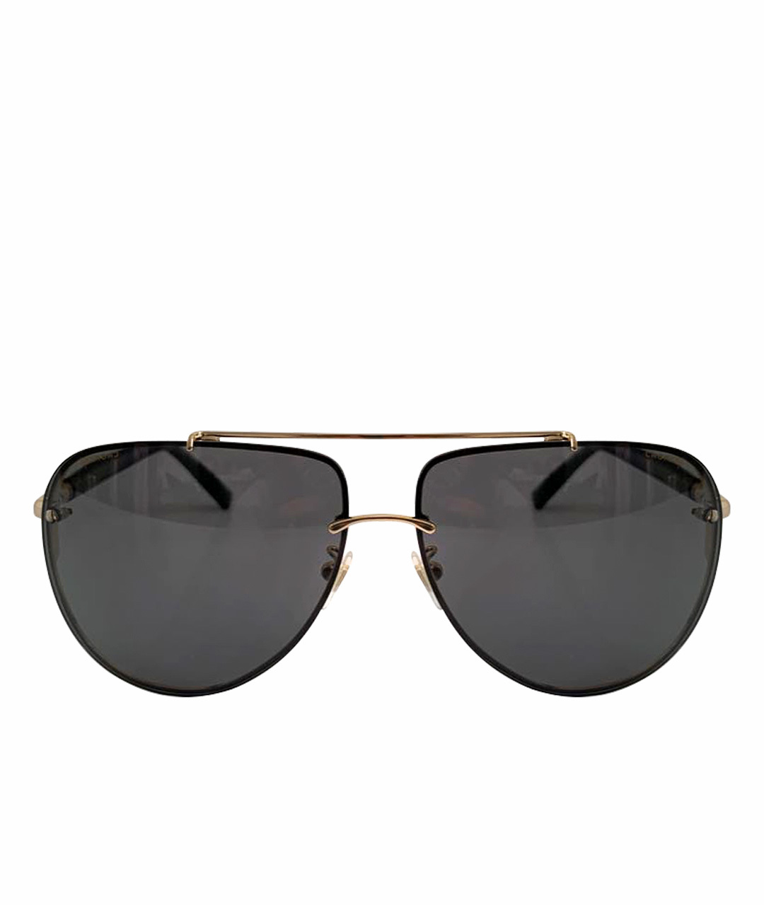 CHOPARD Золотые металлические солнцезащитные очки, фото 1