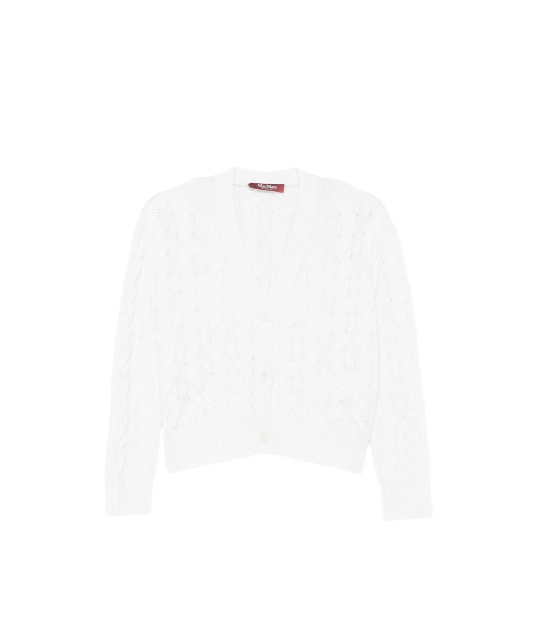 MAX MARA STUDIO Белый шерстяной кардиган, фото 1