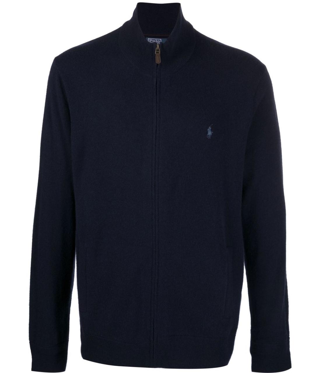 POLO RALPH LAUREN Темно-синий шерстяной джемпер / свитер, фото 1