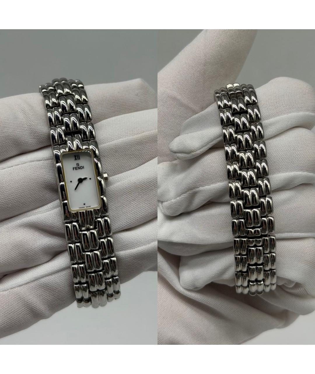 FENDI Серебряные часы, фото 3