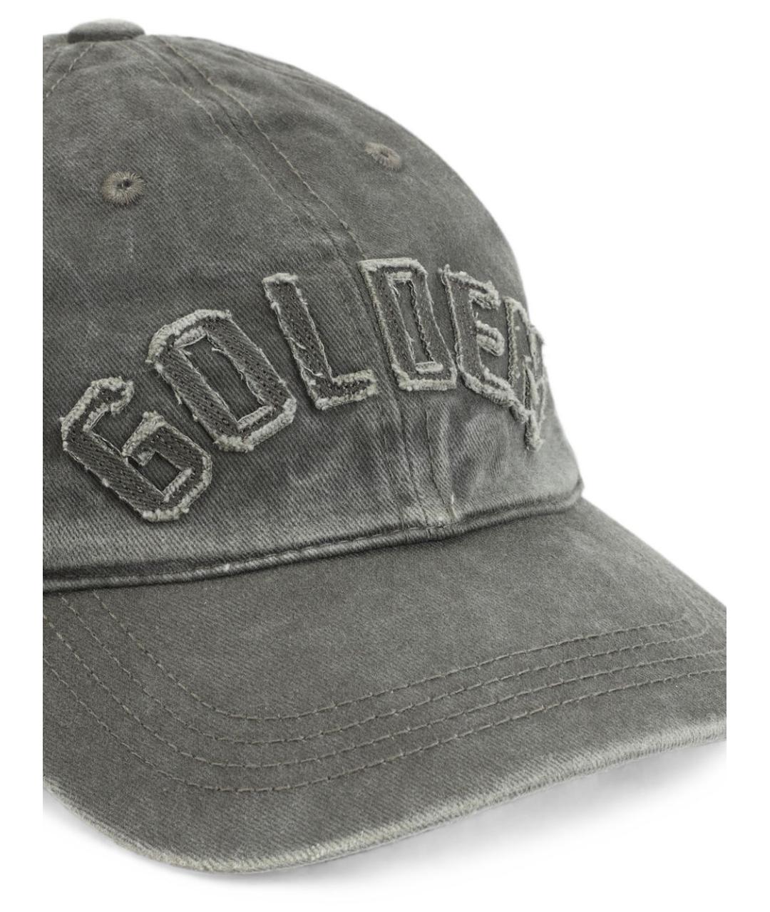 GOLDEN GOOSE Зеленая хлопковая кепка/бейсболка, фото 4