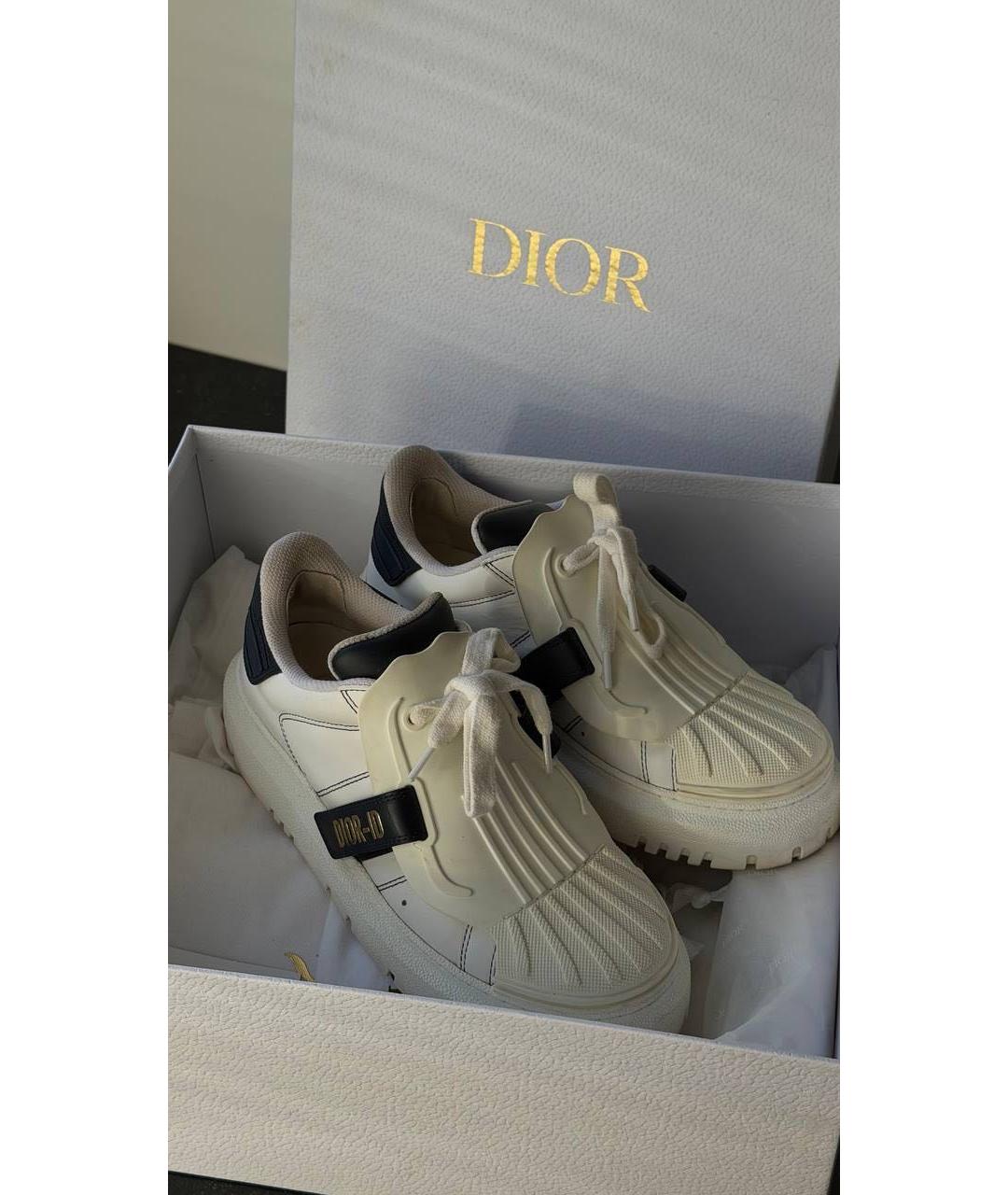 CHRISTIAN DIOR Белые кожаные кеды, фото 5