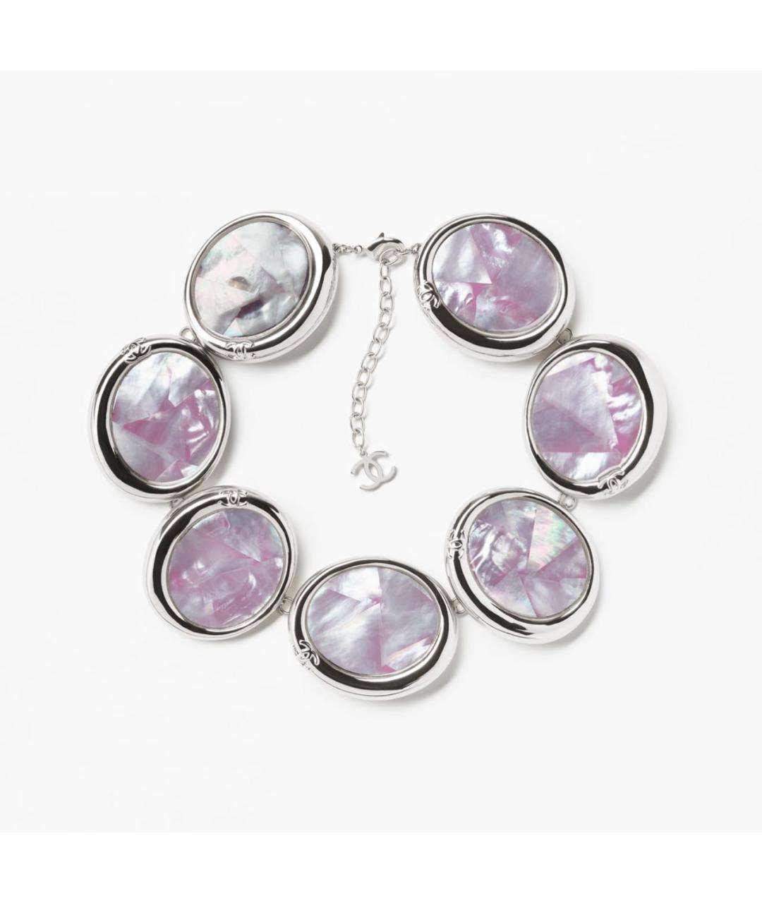 CHANEL Серебряное металлическое колье, фото 4