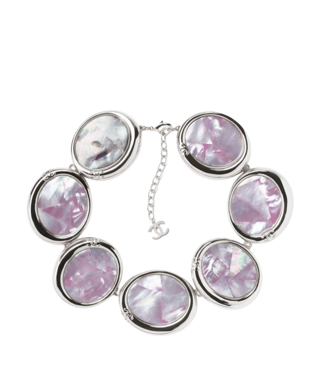 CHANEL Серебряное металлическое колье, фото 1