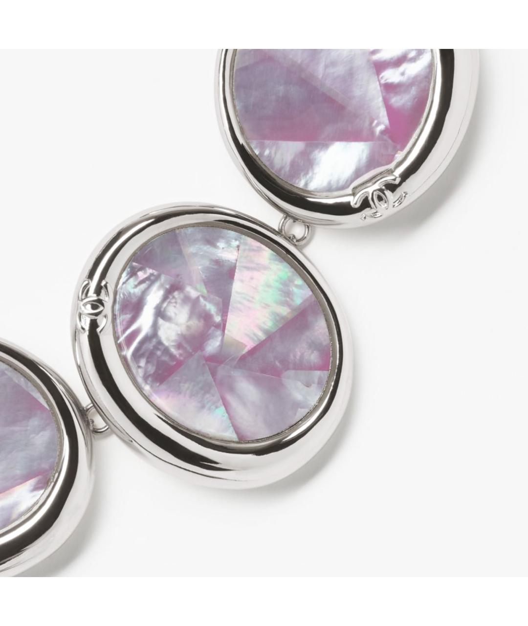 CHANEL Серебряное металлическое колье, фото 3