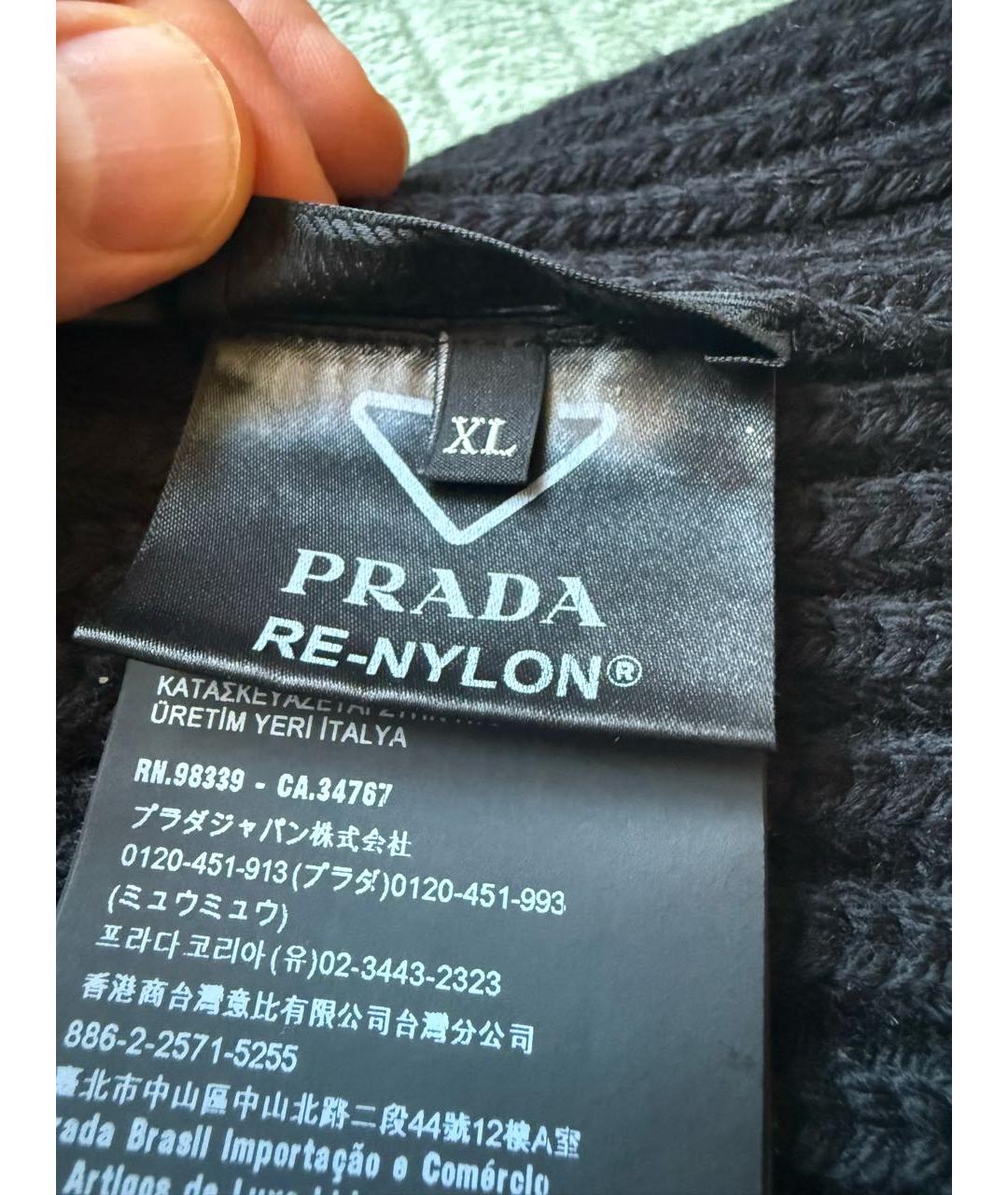 PRADA Черная шапка, фото 6