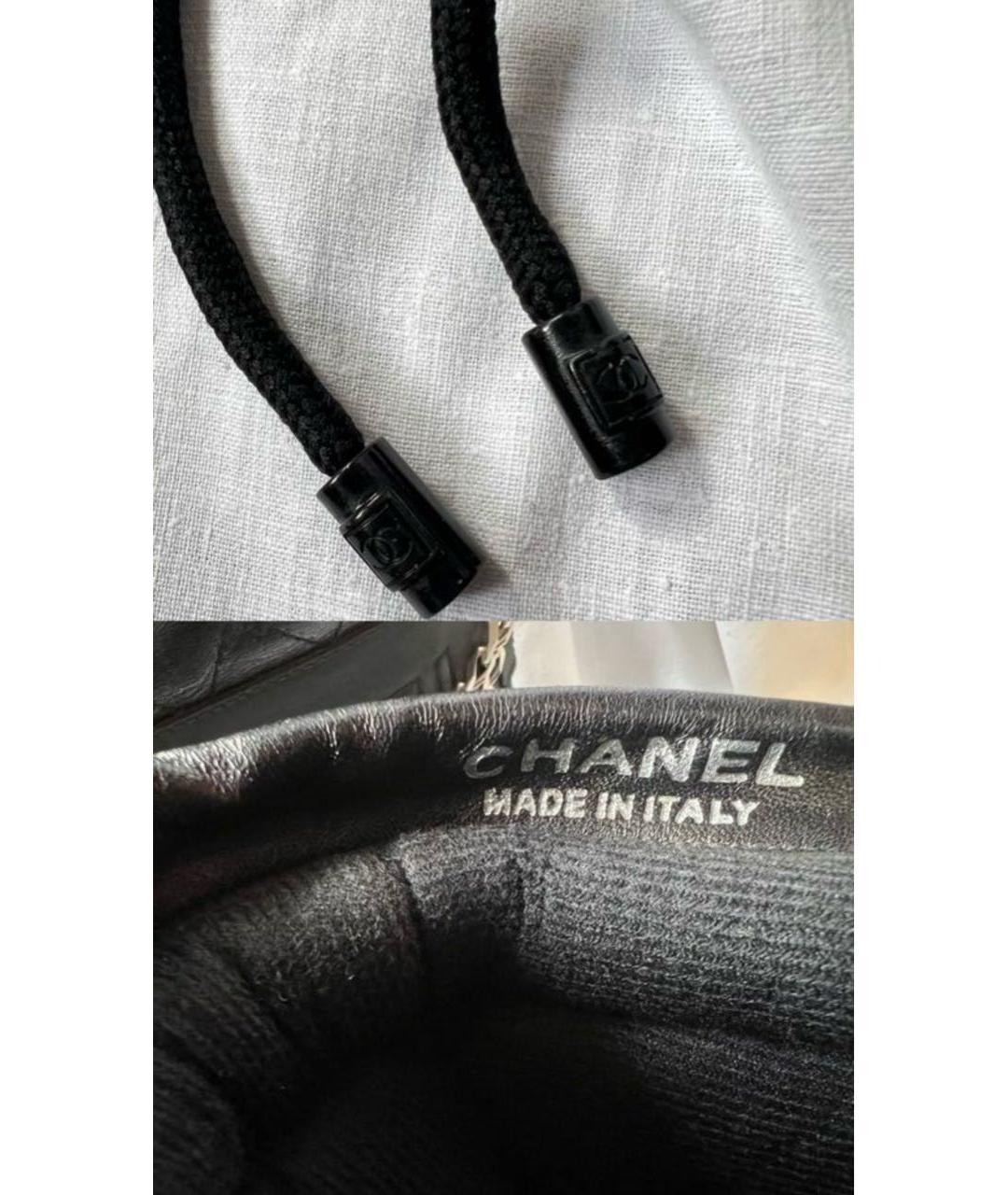 CHANEL Черные кожаные ботинки, фото 6