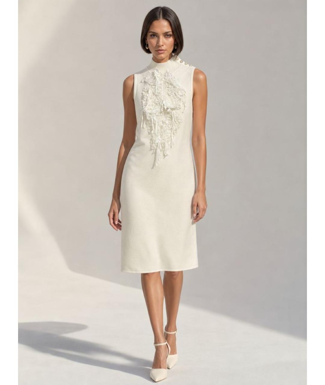 CHANEL Белое коктейльное платье, фото 8
