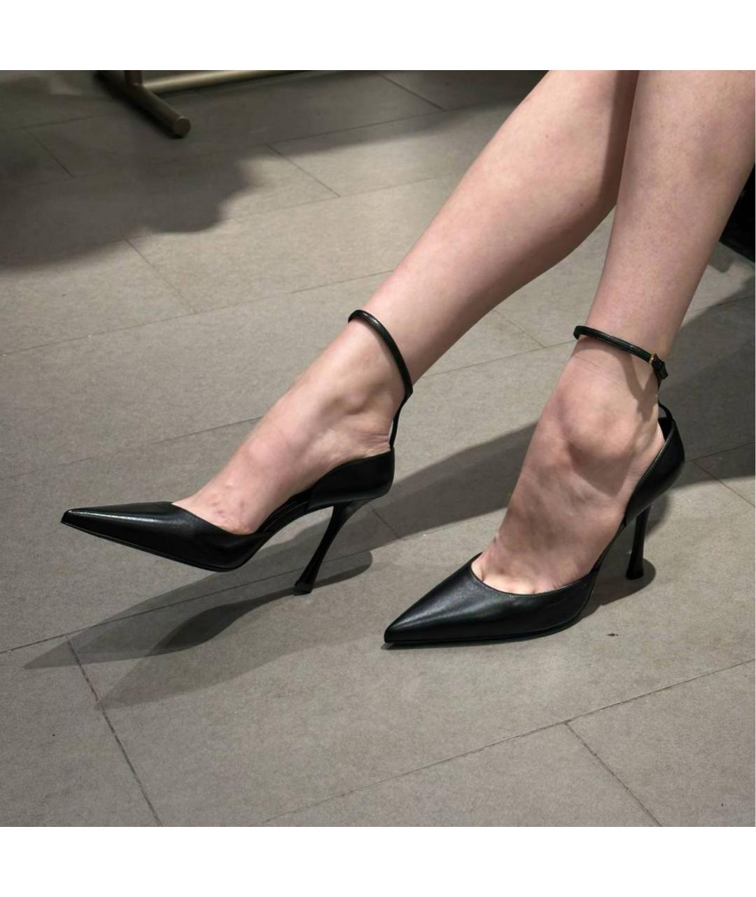 GIVENCHY Черные кожаные туфли, фото 6