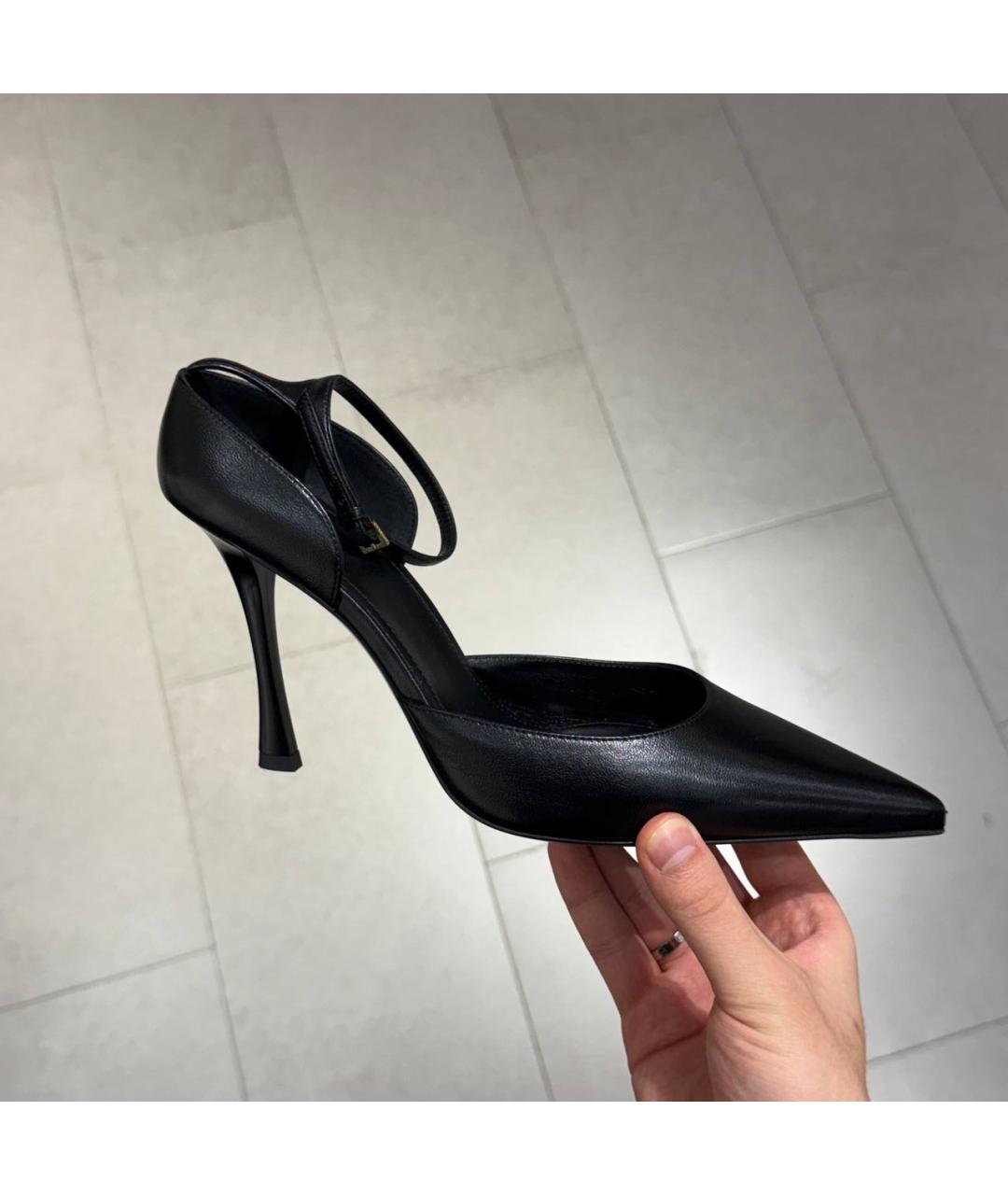 GIVENCHY Черные кожаные туфли, фото 5