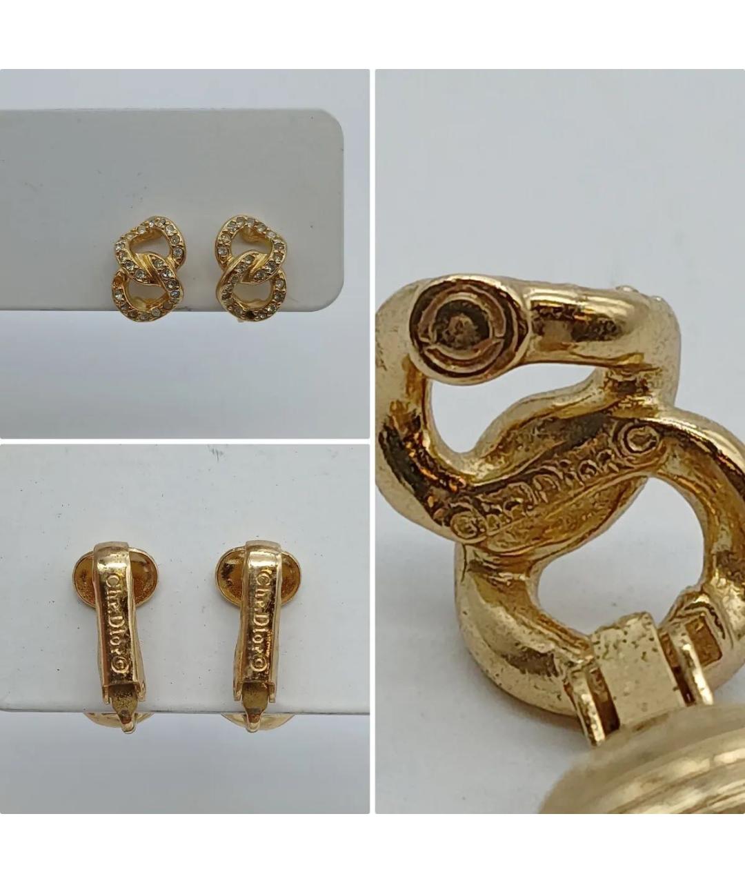 CHRISTIAN DIOR Золотые серьги, фото 4