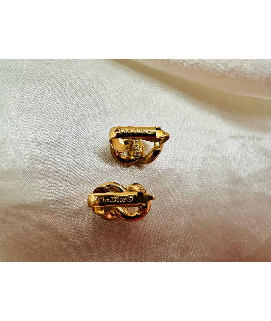 CHRISTIAN DIOR Золотые серьги, фото 3