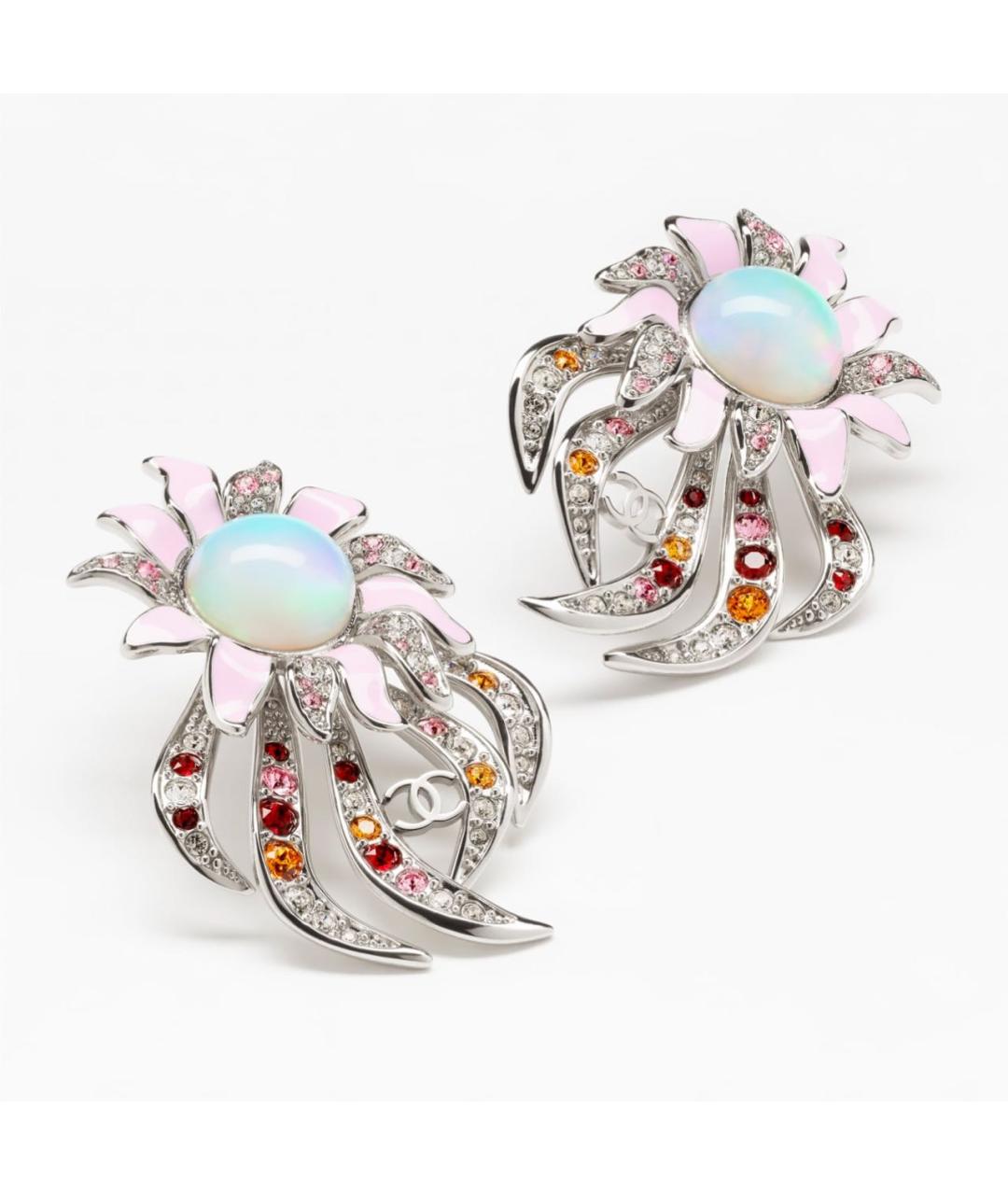 CHANEL Серебряные металлические серьги, фото 2