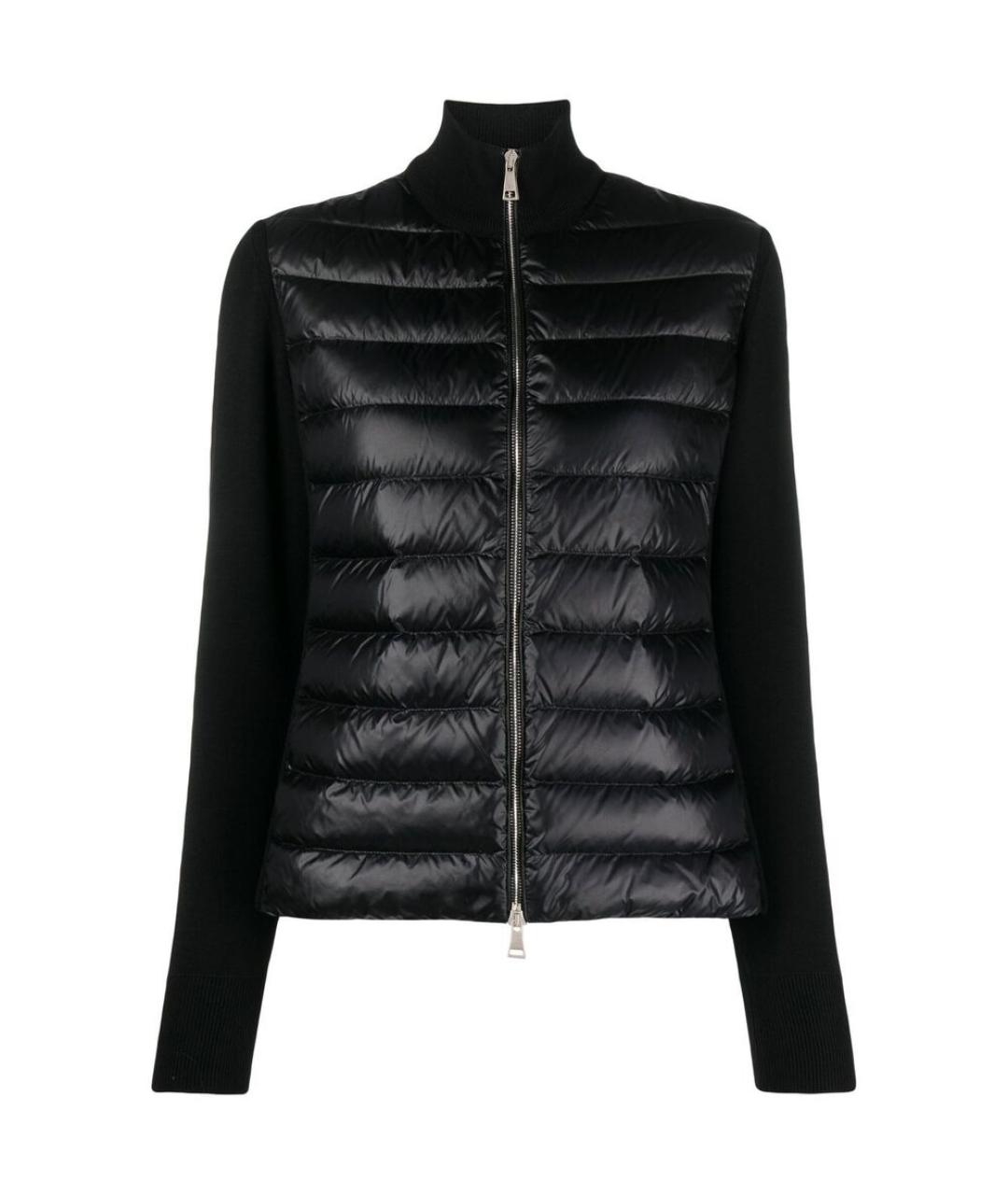MONCLER Черный шерстяной кардиган, фото 1