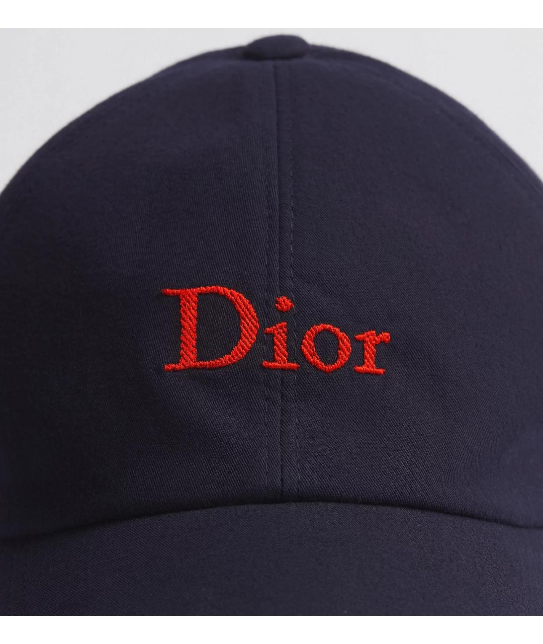 CHRISTIAN DIOR Синяя хлопковая кепка/бейсболка, фото 3