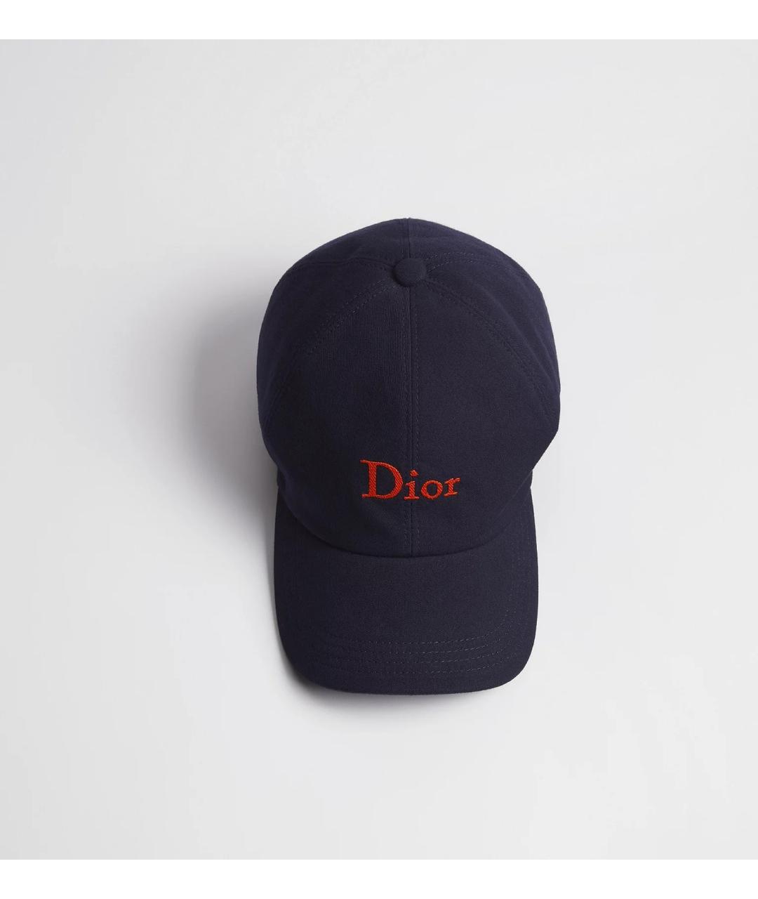 CHRISTIAN DIOR Синяя хлопковая кепка/бейсболка, фото 2