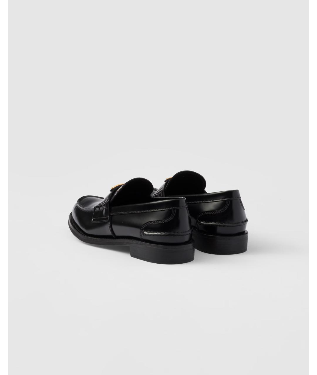 PRADA Черные кожаные лоферы, фото 4