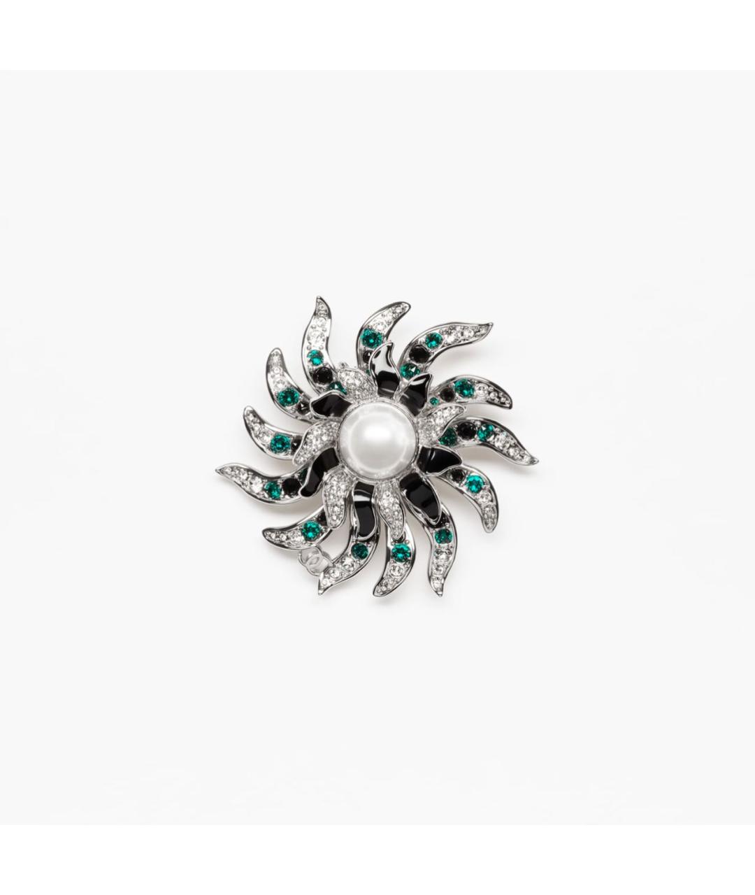 CHANEL Серебряная металлическая булавка / брошь, фото 3