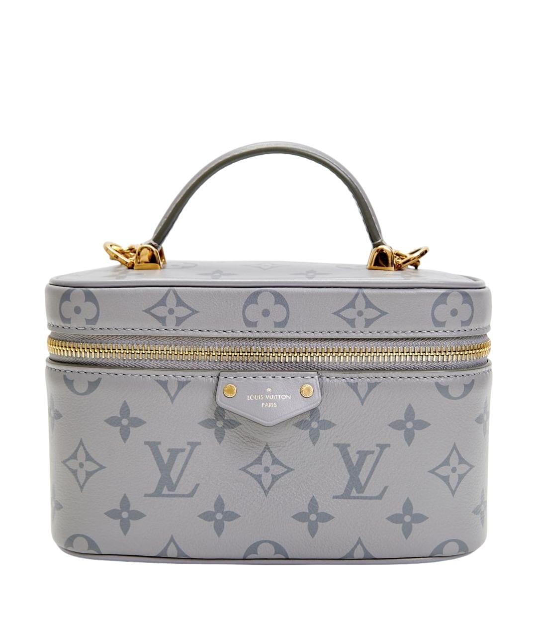 LOUIS VUITTON Серая кожаная сумка через плечо, фото 1