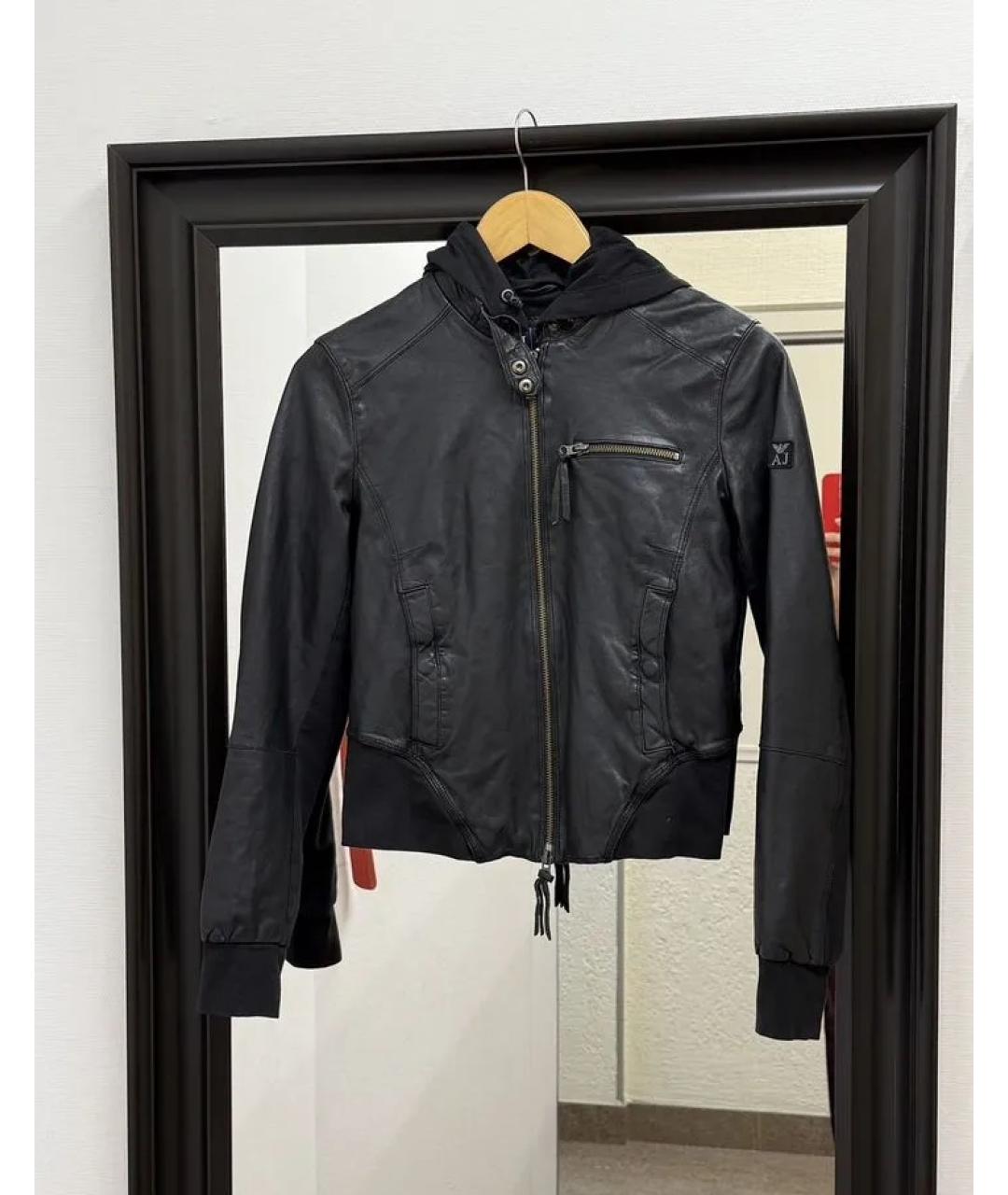 ARMANI JEANS Черная куртка, фото 6