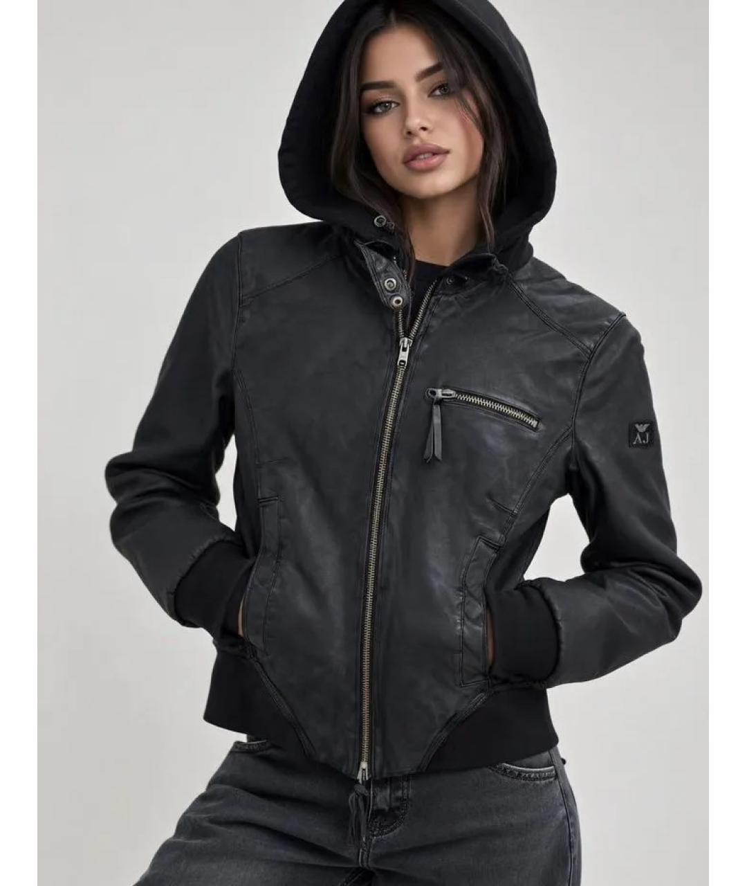 ARMANI JEANS Черная куртка, фото 5
