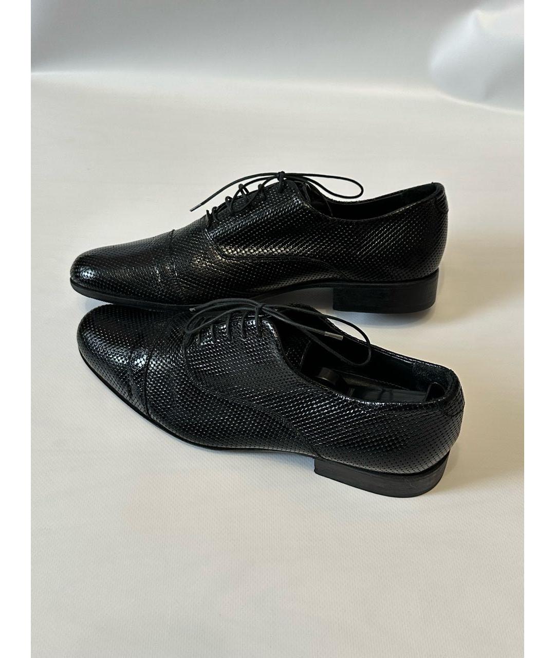 EMPORIO ARMANI Черные кожаные туфли, фото 7