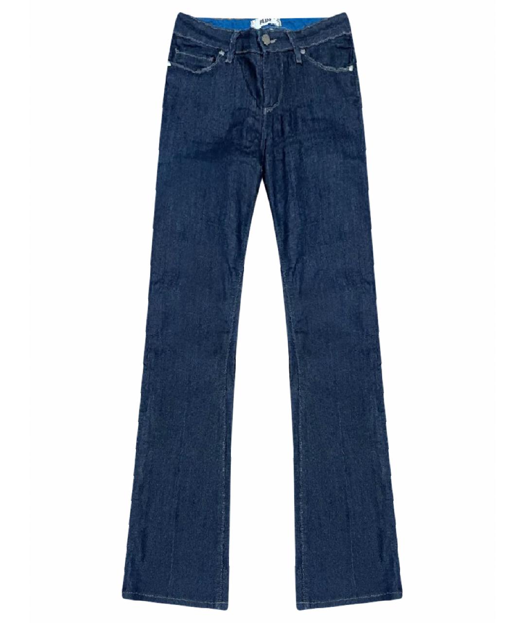 PAIGE Синие хлопко-эластановые джинсы клеш, фото 1