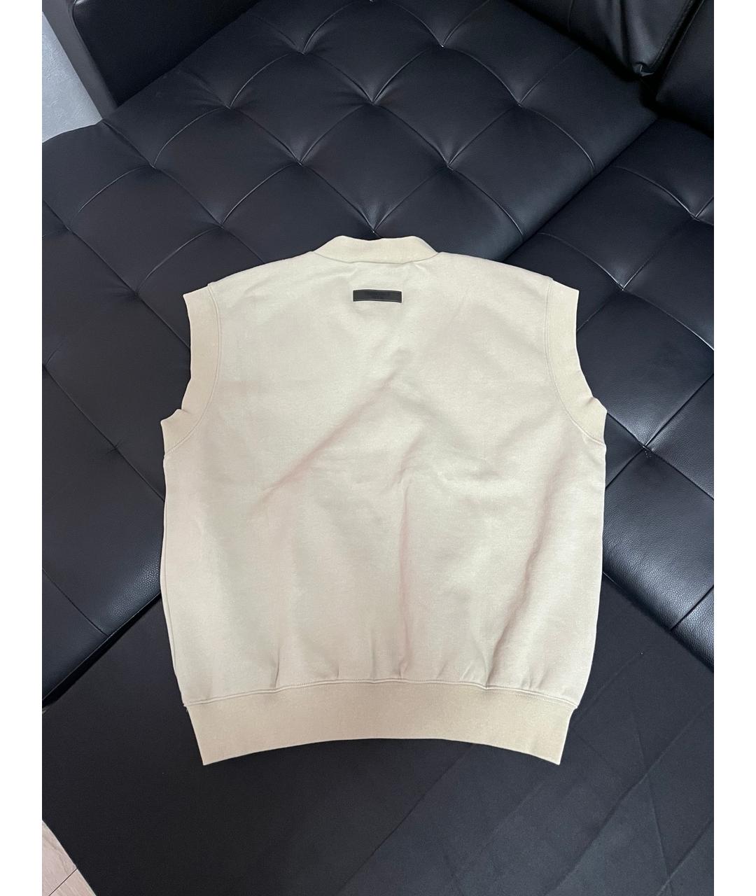 FEAR OF GOD ESSENTIALS Бежевая хлопковая жилетка, фото 2