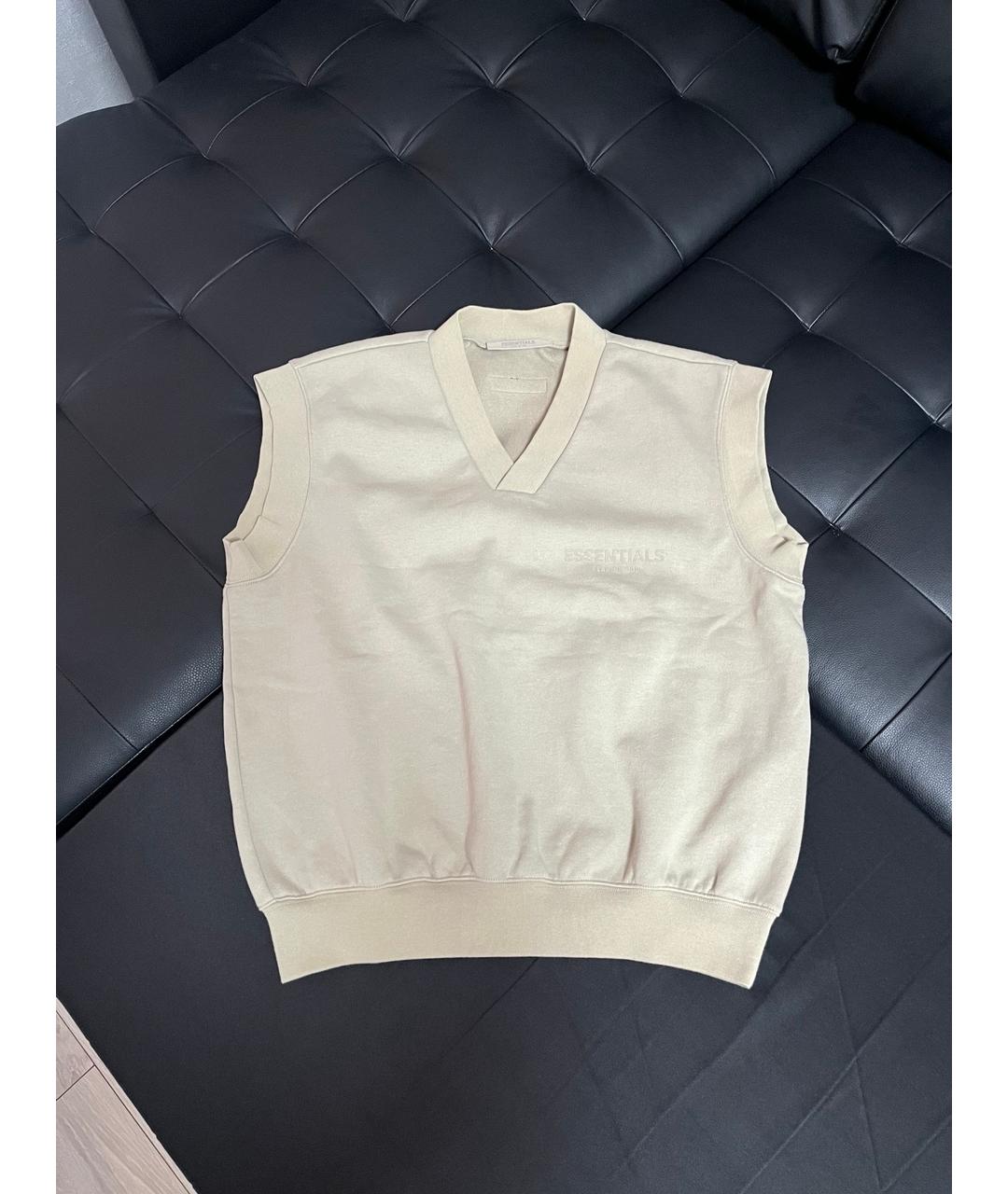 FEAR OF GOD ESSENTIALS Бежевая хлопковая жилетка, фото 8