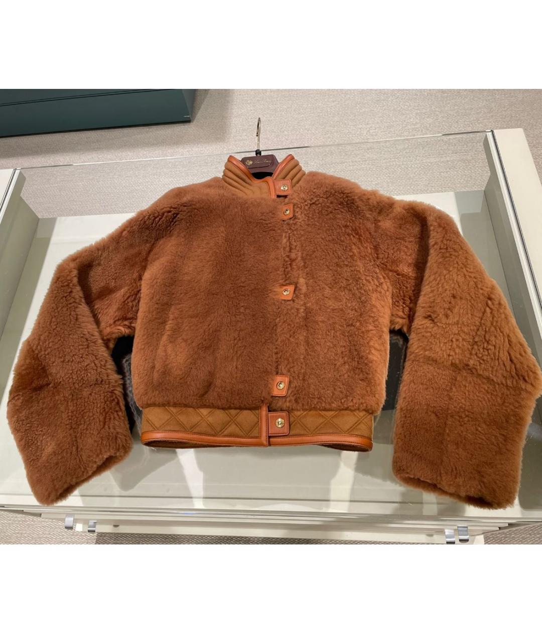 LORO PIANA Коричневая шерстяная куртка, фото 9