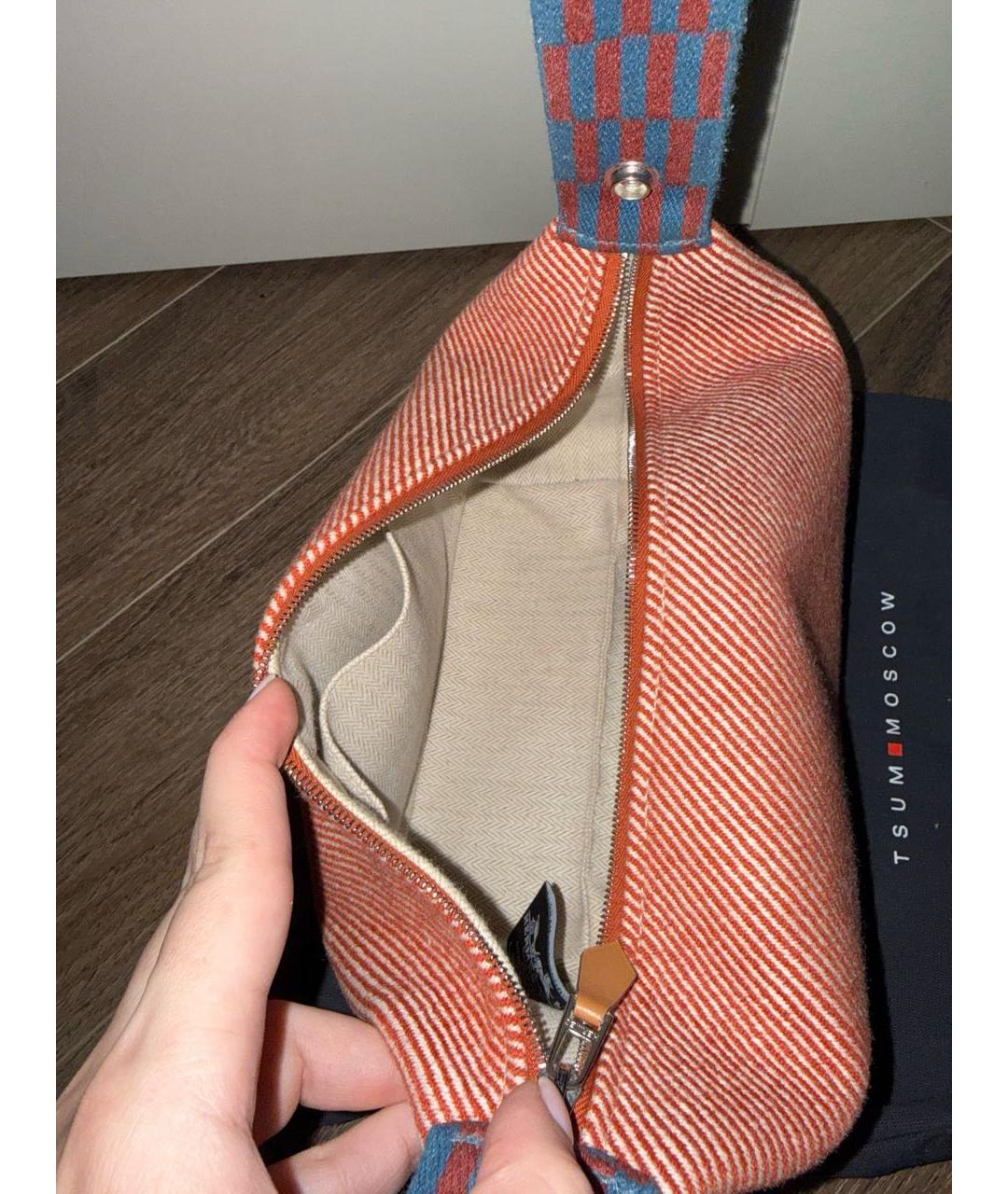 HERMES Мульти шерстяная косметичка, фото 3