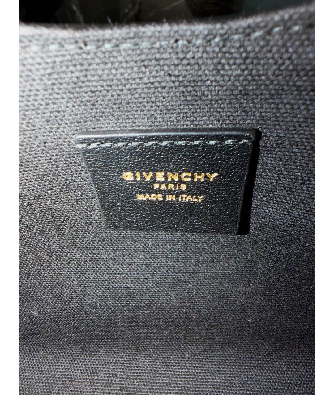 GIVENCHY Черная кожаная сумка с короткими ручками, фото 7