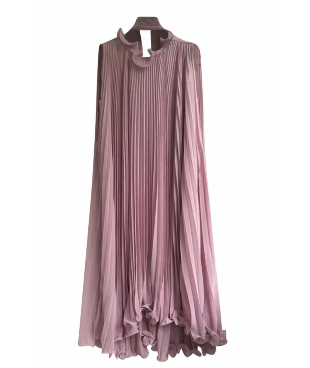 MAX MARA Розовое полиэстеровое коктейльное платье, фото 4