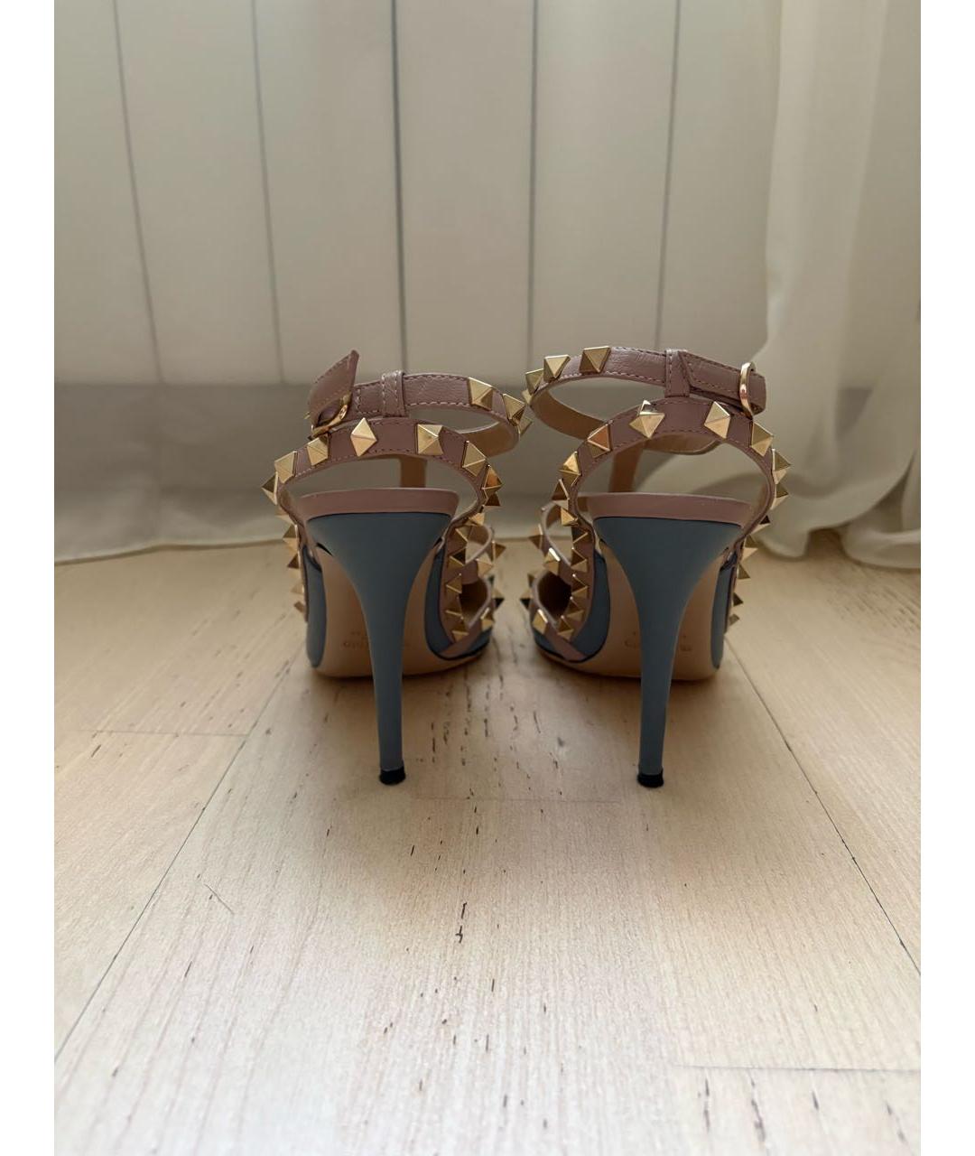 VALENTINO Синие кожаные туфли, фото 4