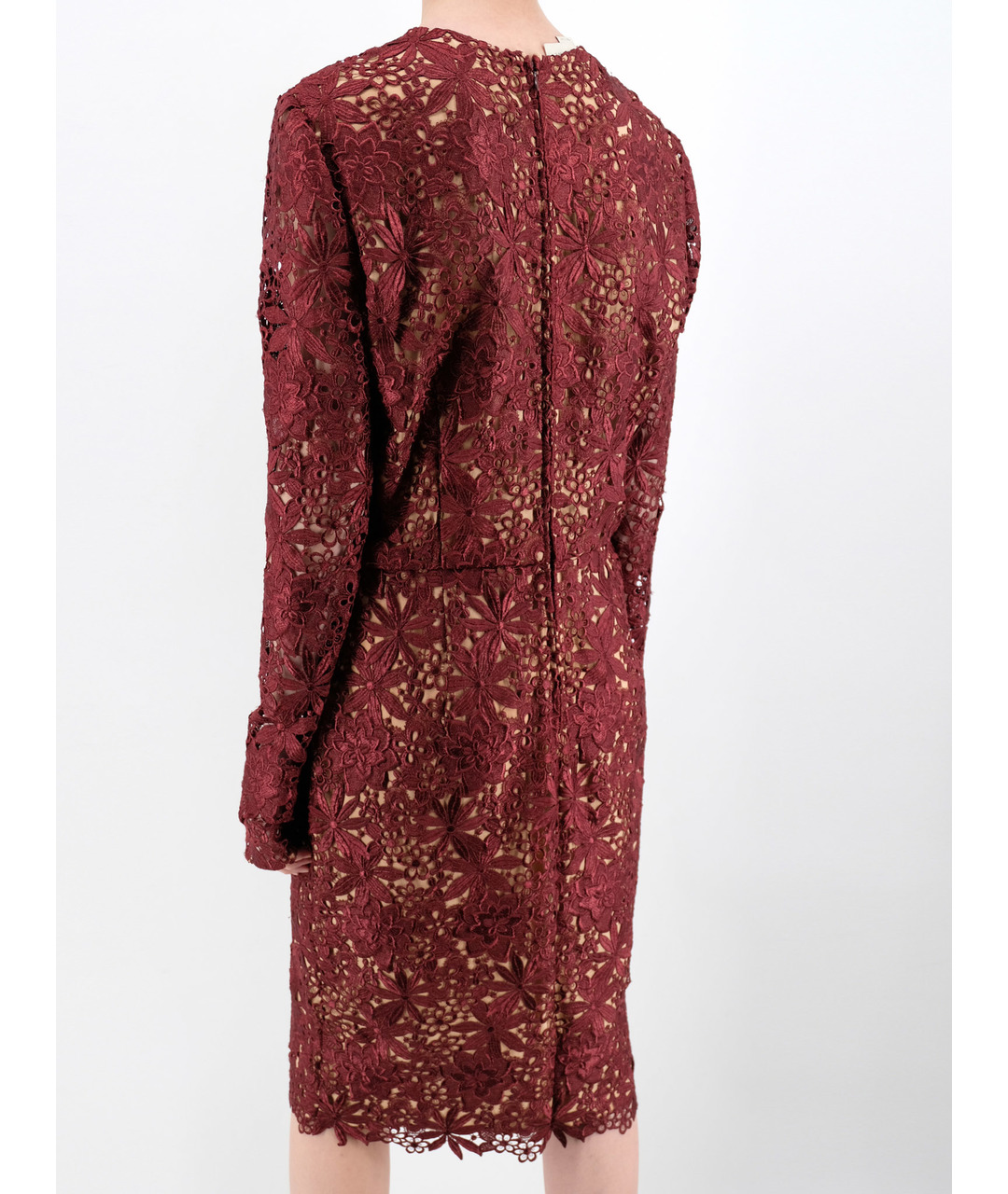 STELLA MCCARTNEY Бордовое полиэстеровое повседневное платье, фото 3
