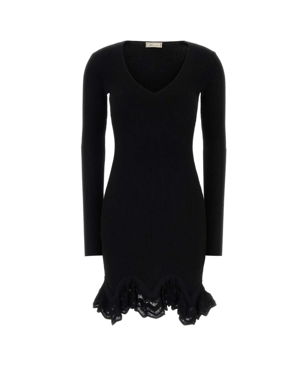 BLUMARINE Черное вискозное повседневное платье, фото 1