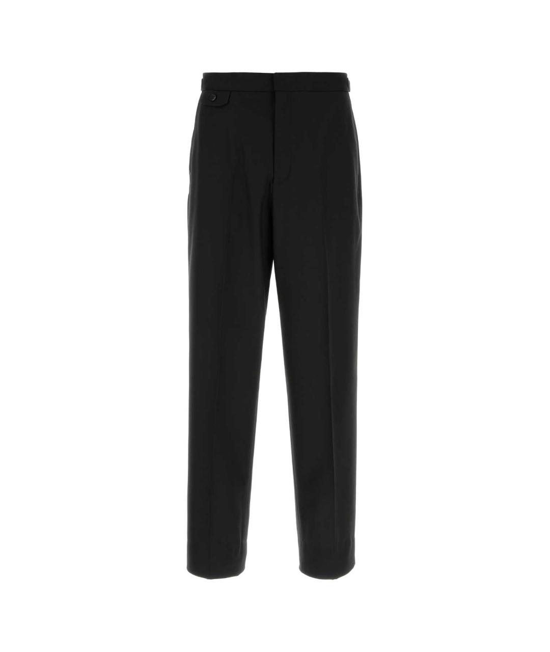 BRIONI Черные шерстяные повседневные брюки, фото 1