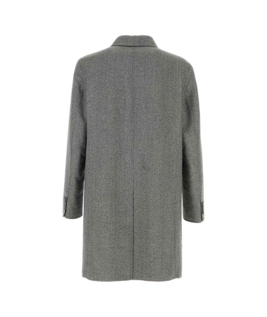 BRIONI Серое шерстяное пальто, фото 2