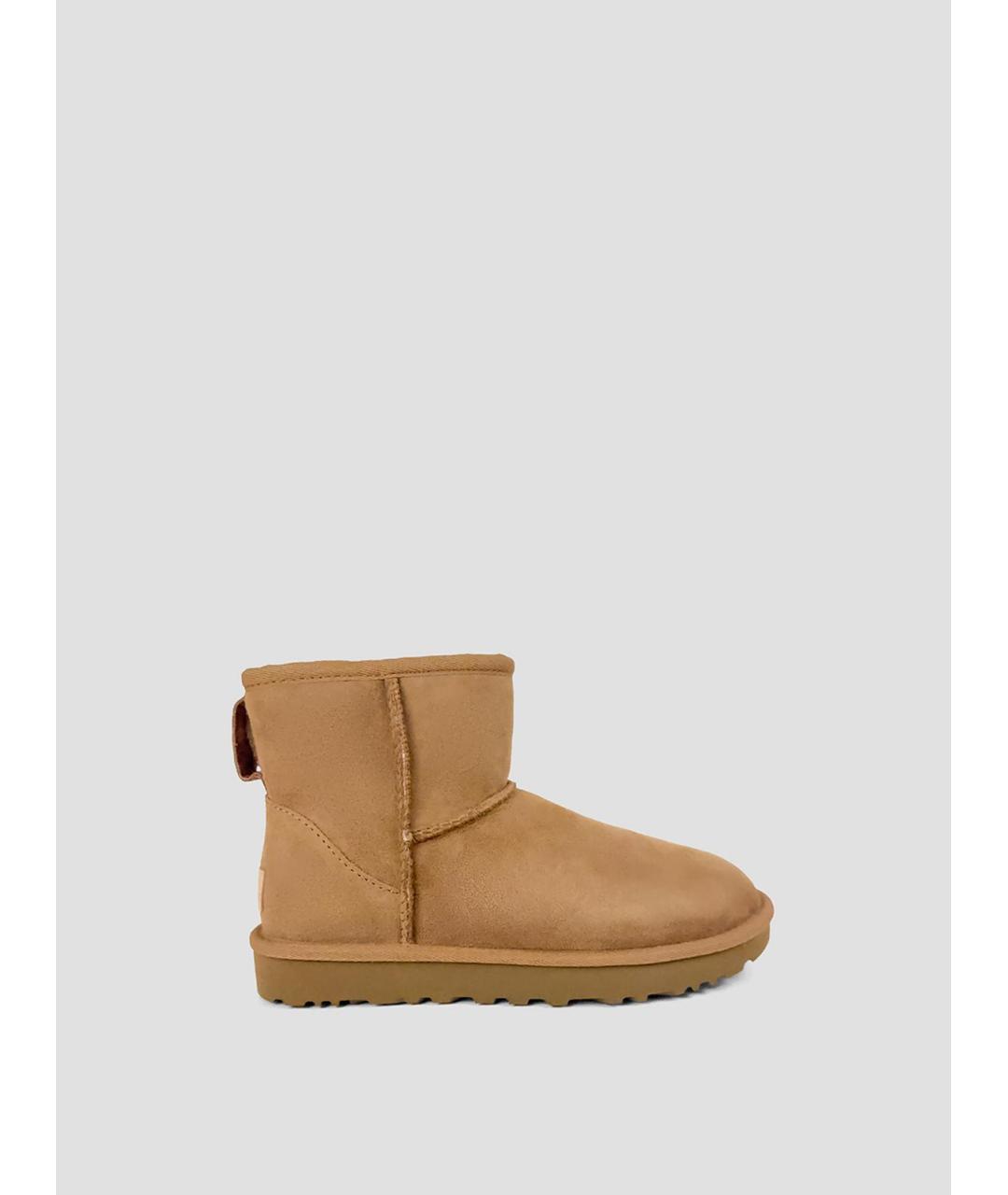 UGG Коричневые замшевые полусапоги, фото 4
