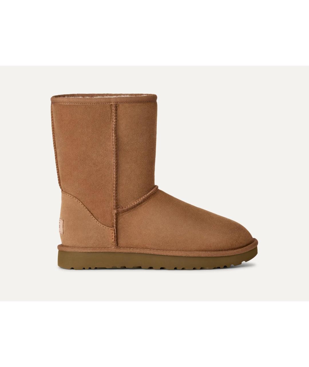 UGG Коричневые замшевые сапоги, фото 4