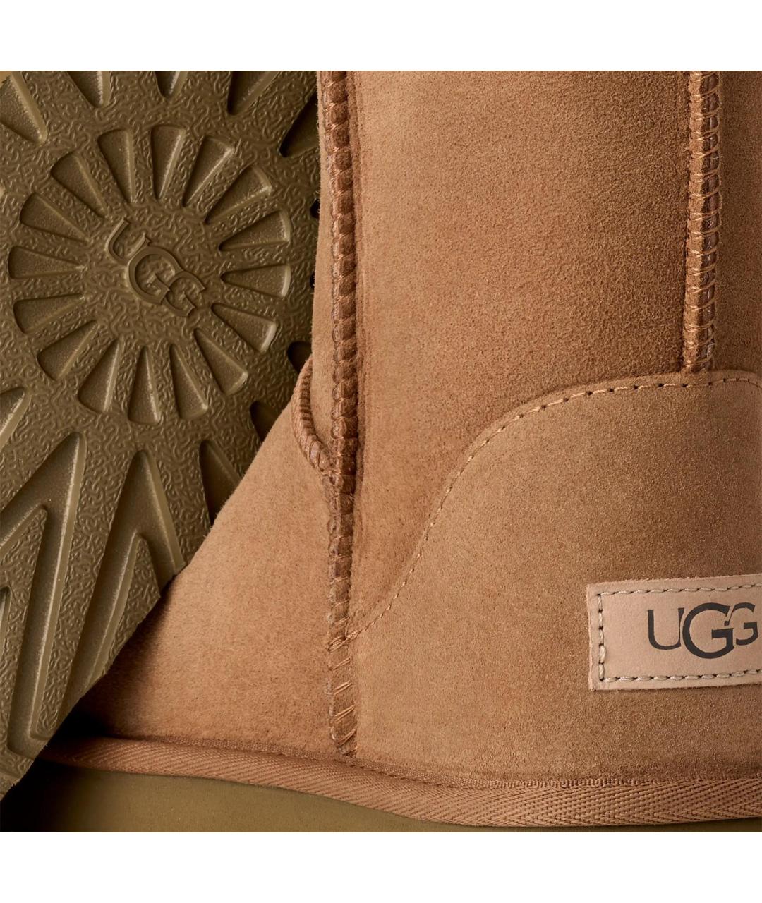 UGG Коричневые замшевые сапоги, фото 3
