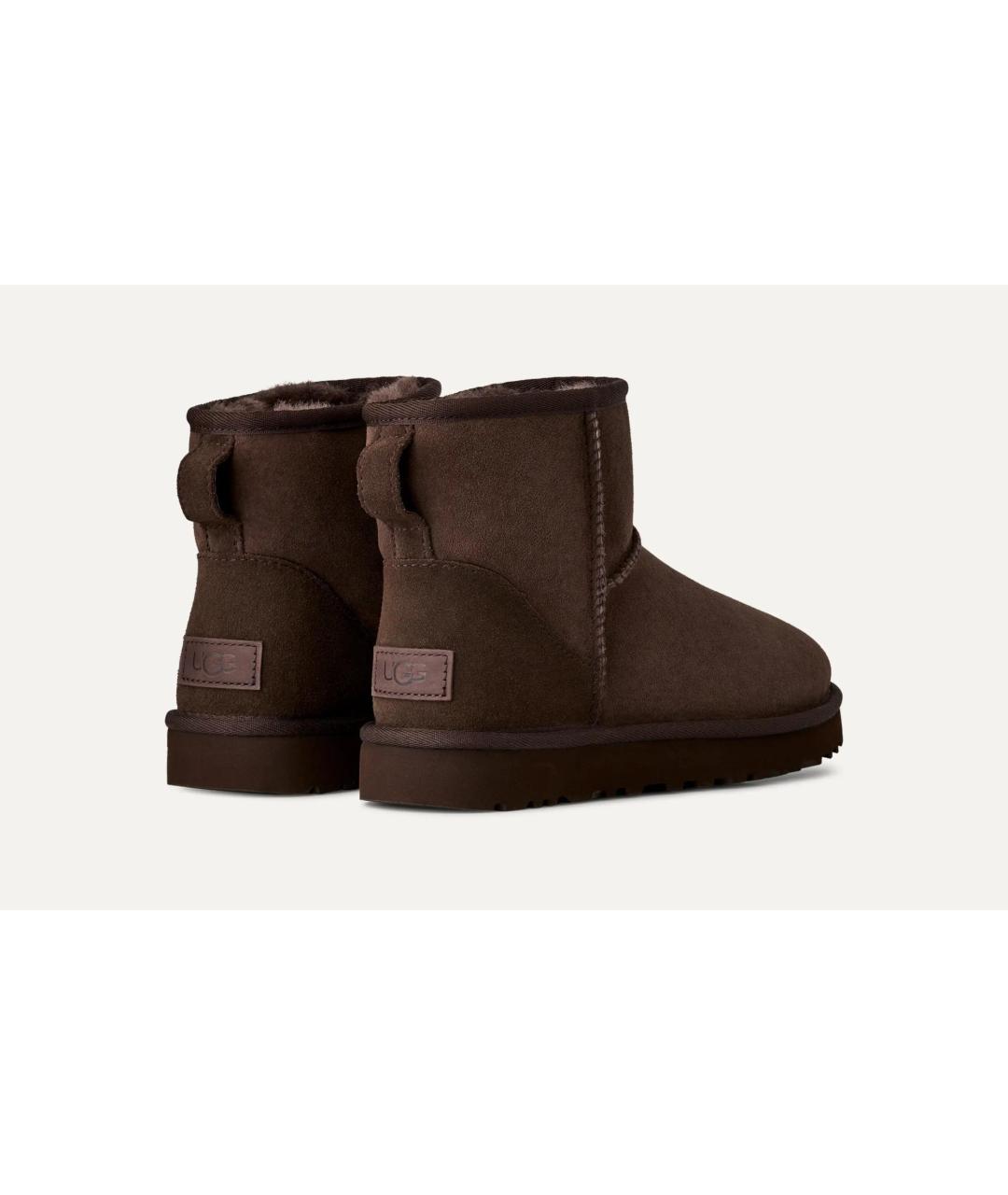 UGG Коричневые замшевые полусапоги, фото 2